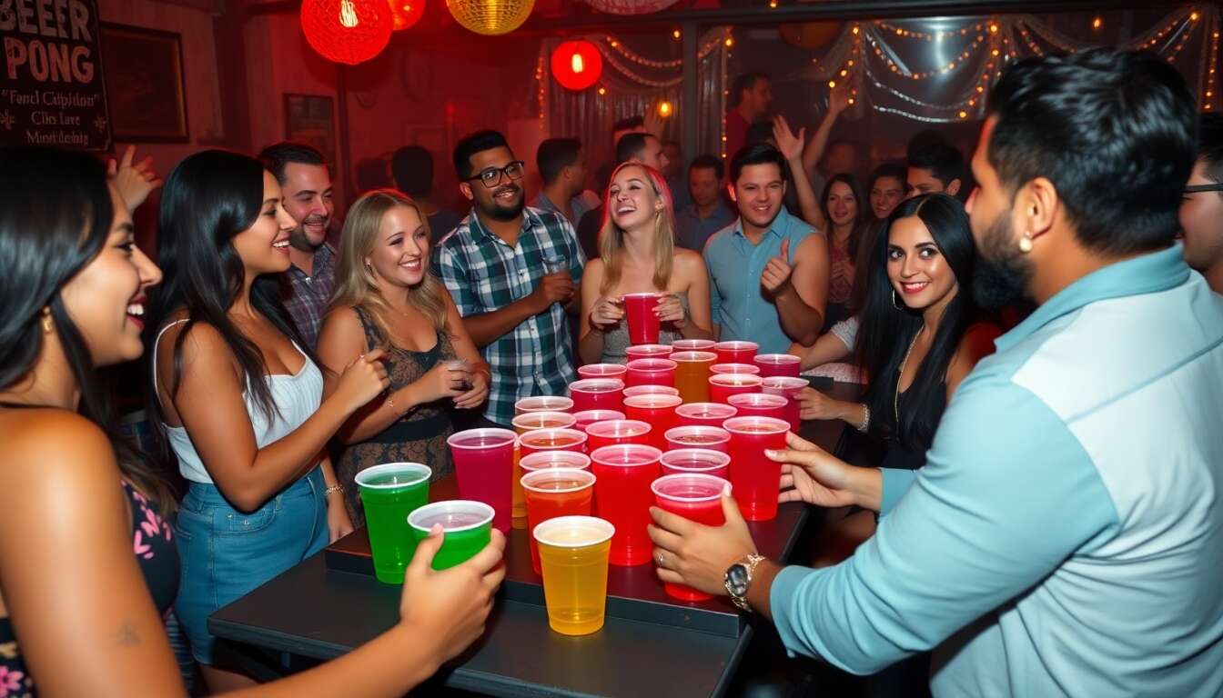 Découverte des règles du beer pong