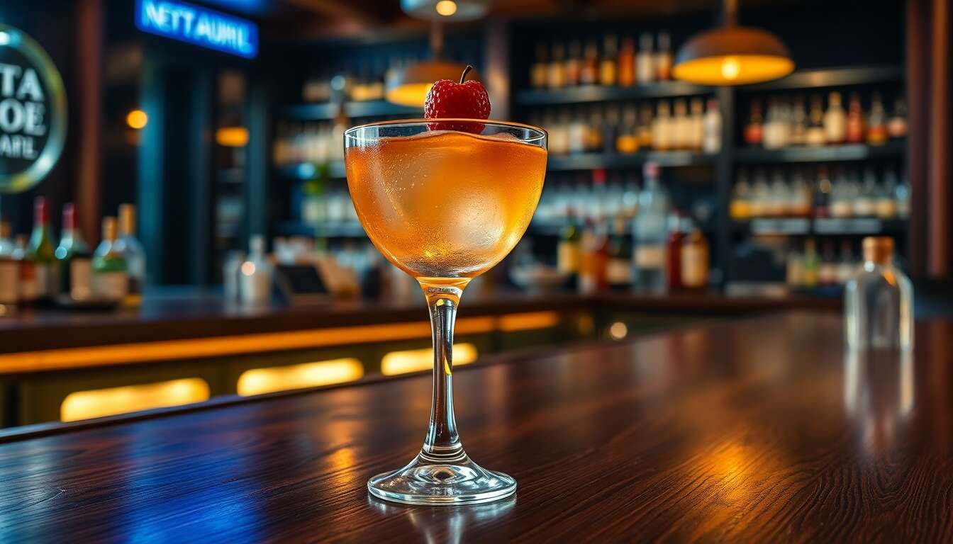 Préparation du cocktail manhattan étape par étape