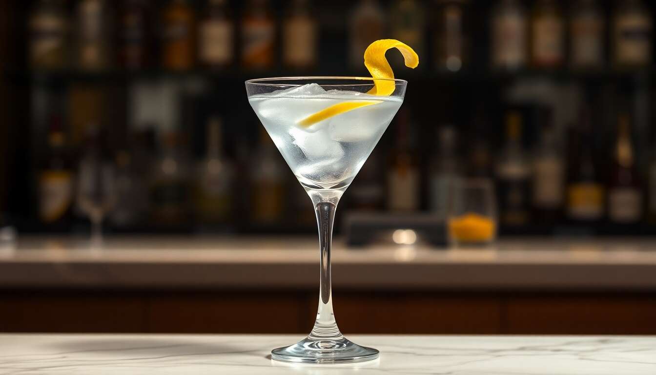 Le célèbre vodka martini : secoué, pas remué