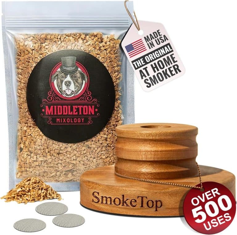 Ember Series Kit de fumoir à cocktail avec torche, 2 verres à whisky et planche à whisky en bois