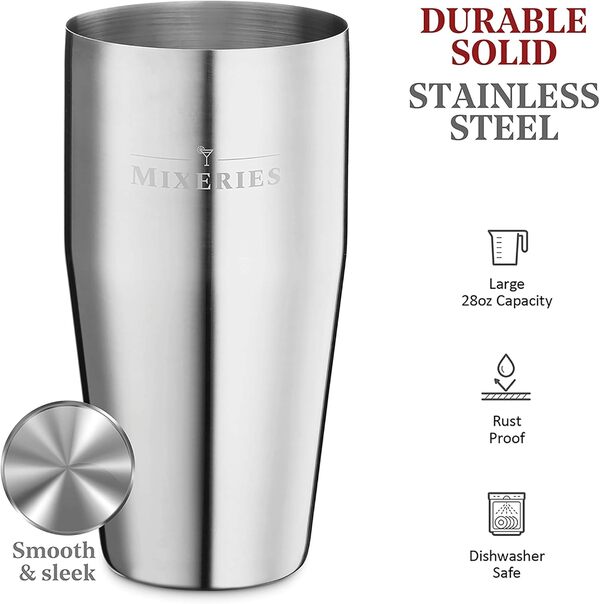 Mixology Kit de barman avec support – Ensemble shaker à cocktail 18 pièces pour bar à domicile avec tous les accessoires de bar – Ensemble d'outils de bar, kit à cocktail, kit de mixologie (bordeaux)