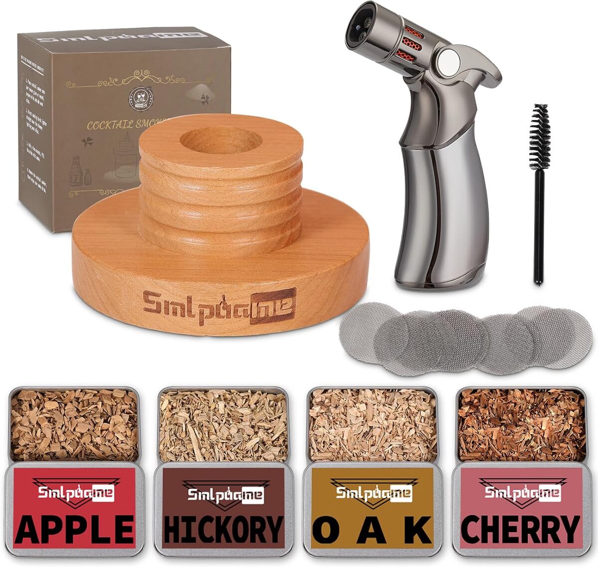 Kit Fumeur Whisky Avec 6 Copeaux De Bois - Fumoir Ancien Et Pierres à Whisky - Pour Cocktails Viandes Fromages - 9